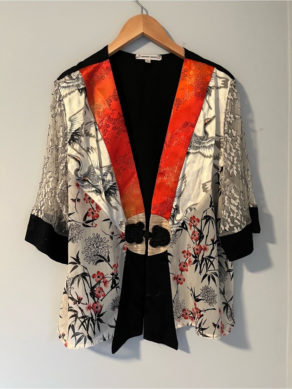 vintage fairy grunge Spencer Alexis kimono cape top - art-to-wear sweater top